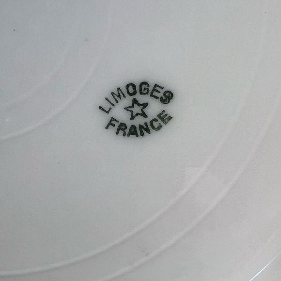 Gorgeous Hand Painted Limoges France Floral Plate Scalloped Embossed Edge 8.75” - Picture 5 of 5